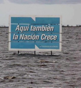 Argentina crece: ¡Bajo el agua!