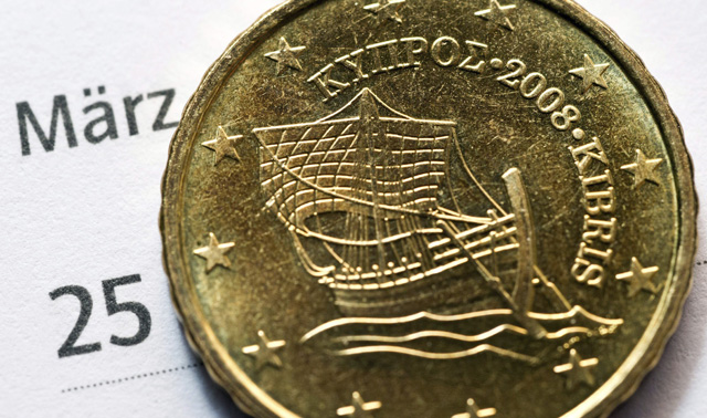 Una moneda de 10 céntimos de Chipre.
