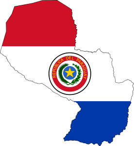 paraguay bandera mapa