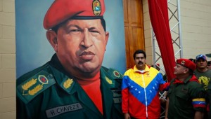 maduro y cuadro de chavez