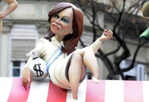 CFK y bolsa de dinero