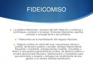 fideicomiso definicion