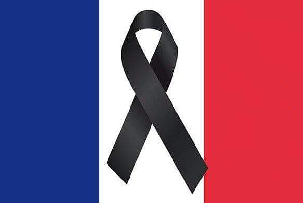 francia bandera luto