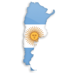argentina mapa bandera