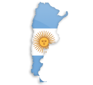 argentina mapa bandera