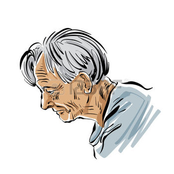 anciano canoso dibujo | Economía Personal