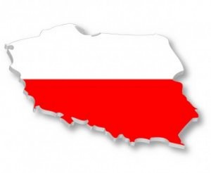 polonia bandera mapa