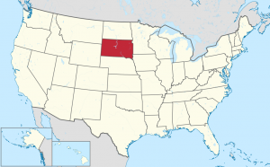Dakota del Sur mapa