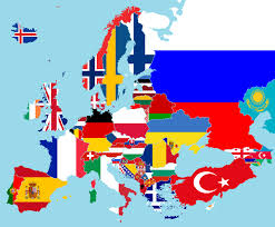 europa mapa banderas