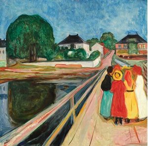 MUNCH Muchachas en el puente