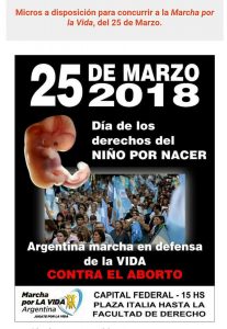 25 de Marzo 2018