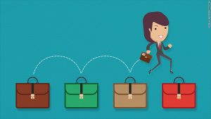 job hopping mujer