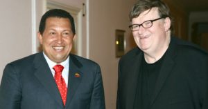 hugo chávez y michael moore