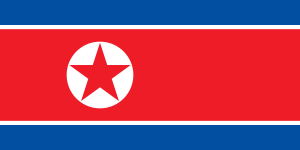 corea del norte bandera