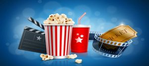 cine pochoclo y gaseosa