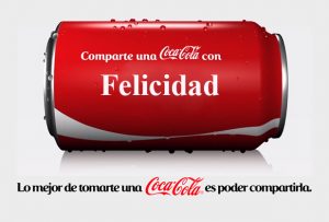 coca cola lata felicidad