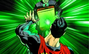 superman y kriptonita verde